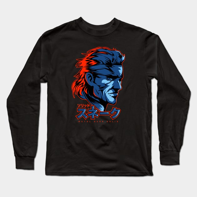 297 Solid Snake Long Sleeve T-Shirt by Yexart